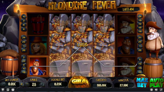 Slot machine Klondike Fever - WILD espanso