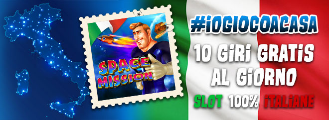 #ioGIOCOacasa 10 giri gratis slot machine online SPACE MISSION su BIG Casinò