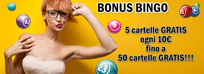 BIG Bonus Bingo 50 cartelle gratis