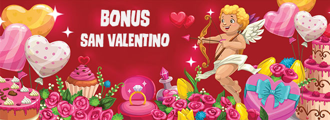 Bonus casinò San Valentino 14 euro gratis 14 freespin gratis BIG casinò online slot machines