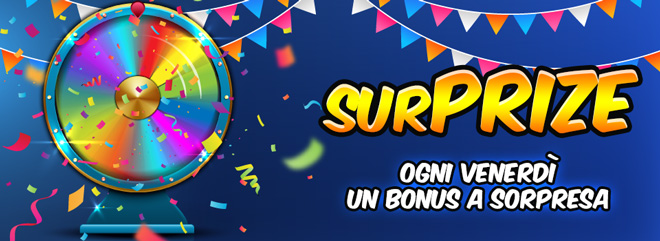 surPRIZE ruota della fortuna del venerdì aprile ogni venerdì un bonus a sorpresa su BIG casinò