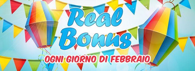 REAL Bonus ogni giorno a febbraio BIGcasino